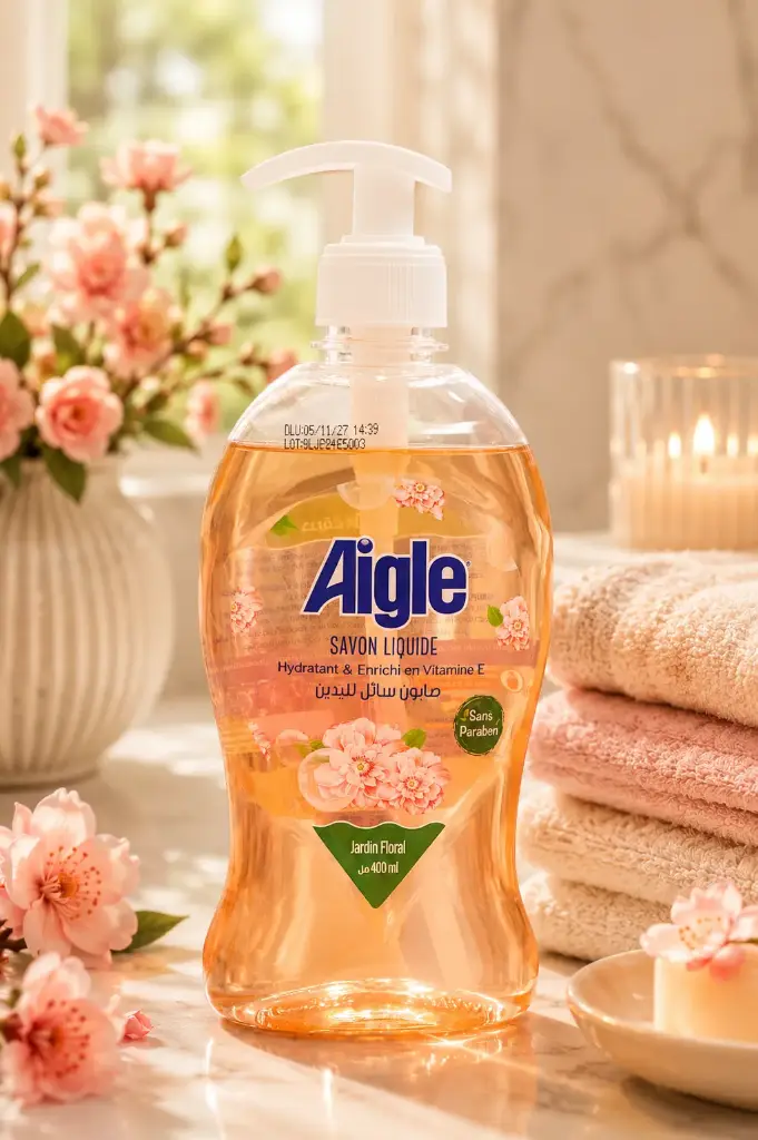 صابون سائل لليدين AIGLE – حديقة الزهور – 400 مل
