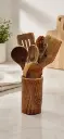 SERIE LOUCHE EN BOIS 7PCS