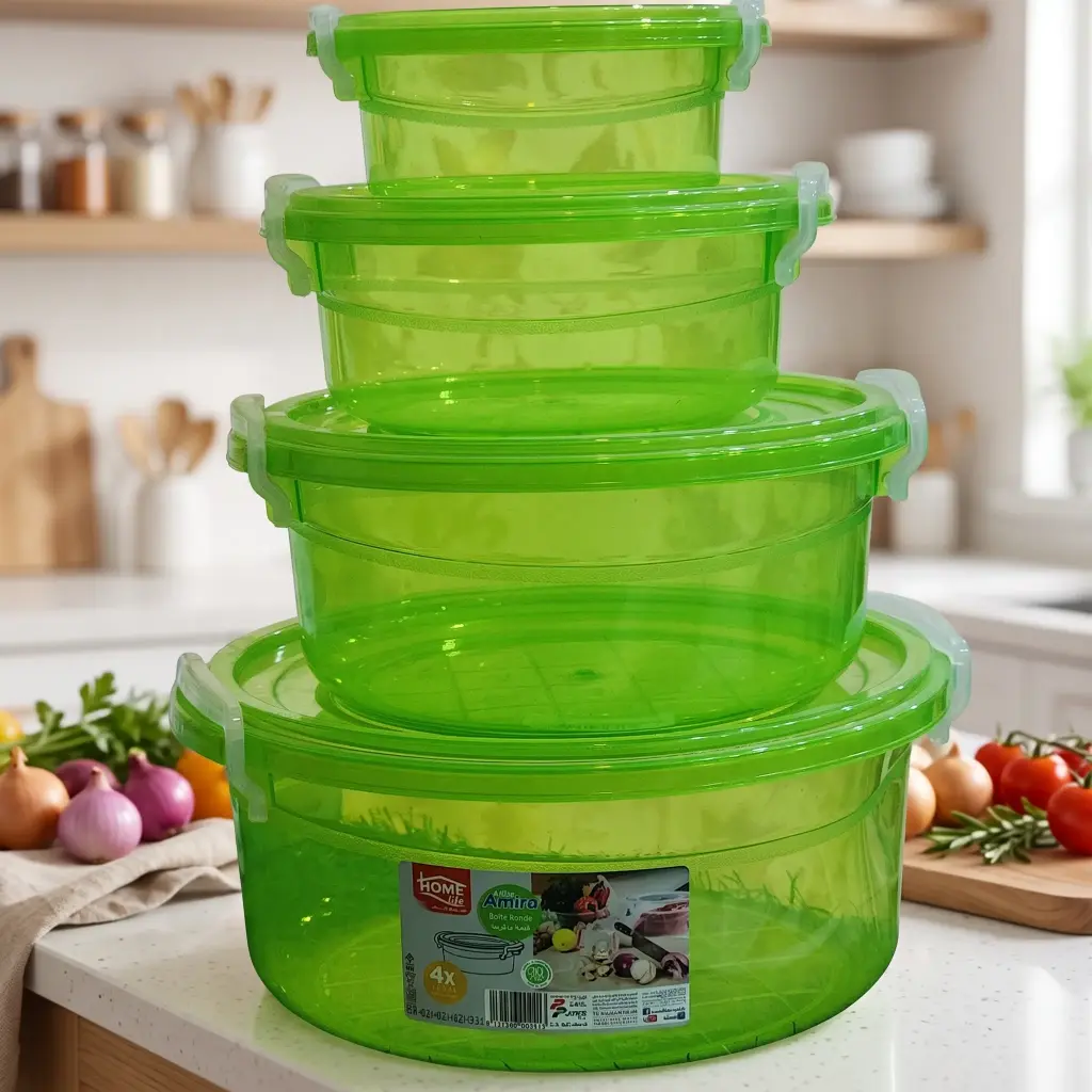 BOITE ALIMENTIRE RONDE AMIRA 4PCS 20CM