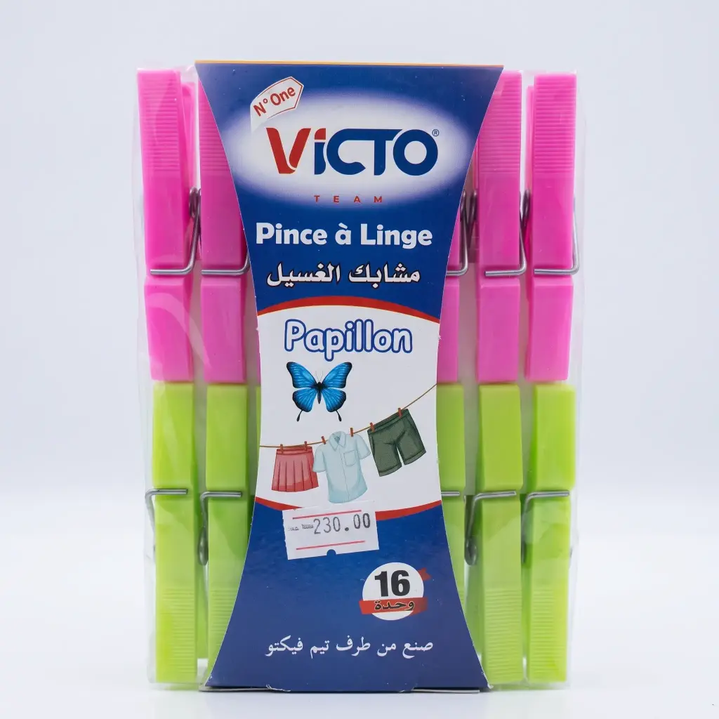 PINCES A LINGE EN PLASTIQUE VICTO