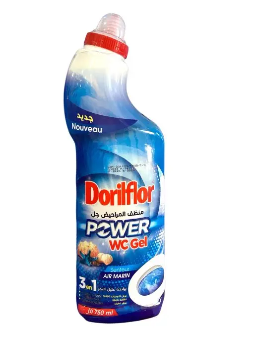 جل مرحاض DORILFLOR 3 في 1 بالنسمة البحرية – 750 مل