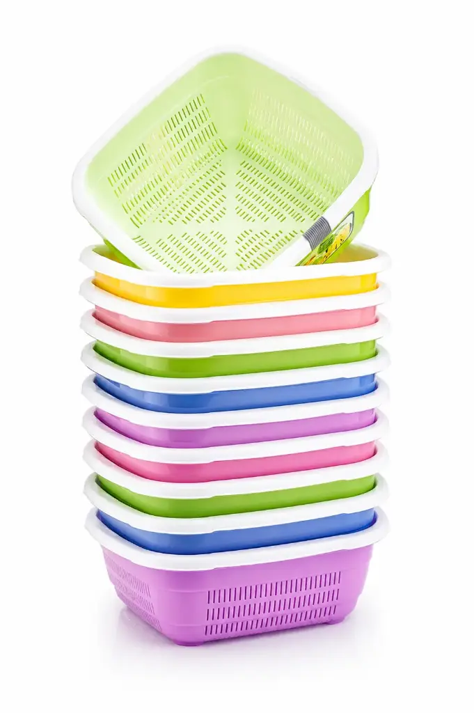 BASSINE CARREE ET PASSOIRE HOME LIFE 6L