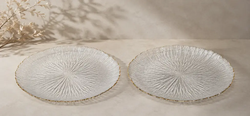 ASSIETTE GATEAU BORD DORE 21CM
