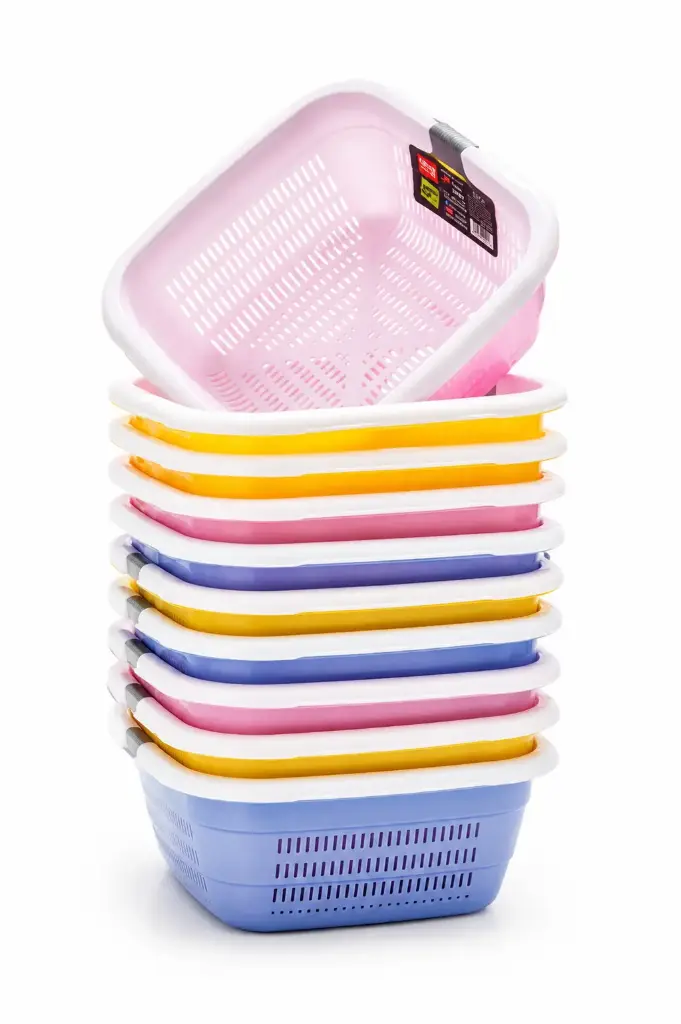 BASSINE CARREE ET PASSOIRE HOME LIFE 4L