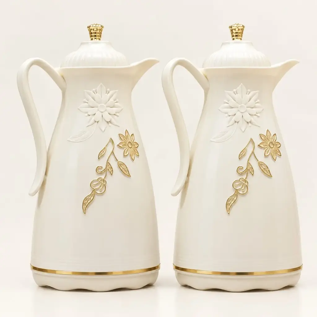 [7325] THERMOS 2PCS FLEURI  BEST HOUSE